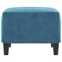 Blauer Samt-Fußhocker 60x50x41 cm von vidaXL, Osmanen - Ref: Foro24-349302, Preis: 51,68 €, Rabatt: %