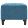 Reposapiés de terciopelo azul 60x50x41 cm de vidaXL, Otomanas - Ref: Foro24-349302, Precio: 50,87 €, Descuento: %