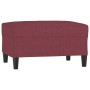 Fußhocker aus rotem Stoff, 70 x 55 x 41 cm von vidaXL, Osmanen - Ref: Foro24-349309, Preis: 60,31 €, Rabatt: %