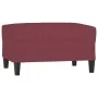 Red fabric footstool 70x55x41 cm by vidaXL, Ottomans - Ref: Foro24-349309, Price: 59,40 €, Discount: %