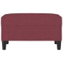 Fußhocker aus rotem Stoff, 70 x 55 x 41 cm von vidaXL, Osmanen - Ref: Foro24-349309, Preis: 60,31 €, Rabatt: %