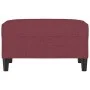 Red fabric footstool 70x55x41 cm by vidaXL, Ottomans - Ref: Foro24-349309, Price: 59,40 €, Discount: %