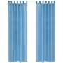 2 transparente türkisfarbene Vorhänge 140 x 245 cm von vidaXL, Vorhänge und Gardinen - Ref: Foro24-130208, Preis: 25,57 €, Ra...