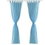 2 Transparent turquoise curtains 140 x 245 cm by vidaXL, Curtains and curtains - Ref: Foro24-130208, Price: 19,44 €, Discount: %