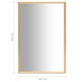 Golden mirror 60x40 cm by vidaXL, Mirrors - Ref: Foro24-322744, Price: 36,71 €, Discount: %
