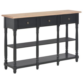 Black engineered wood console table 110x30x76cm by vidaXL, console tables - Ref: Foro24-354327, Price: 190,70 €, Discount: %