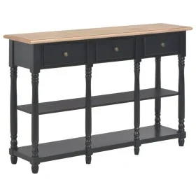 Black engineered wood console table 110x30x76cm by vidaXL, console tables - Ref: Foro24-354327, Price: 187,88 €, Discount: %