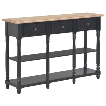 Black engineered wood console table 110x30x76cm by vidaXL, console tables - Ref: Foro24-354327, Price: 190,70 €, Discount: %