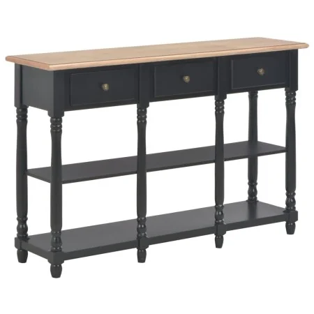 Schwarzer Konsolentisch aus Holzwerkstoff, 110 x 30 x 76 cm von vidaXL, Konsolentische - Ref: Foro24-354327, Preis: 187,84 €,...