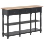 Black engineered wood console table 110x30x76cm by vidaXL, console tables - Ref: Foro24-354327, Price: 190,70 €, Discount: %
