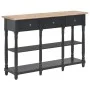 Black engineered wood console table 110x30x76cm by vidaXL, console tables - Ref: Foro24-354327, Price: 187,88 €, Discount: %