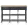 Black engineered wood console table 110x30x76cm by vidaXL, console tables - Ref: Foro24-354327, Price: 190,70 €, Discount: %