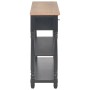 Black engineered wood console table 110x30x76cm by vidaXL, console tables - Ref: Foro24-354327, Price: 190,70 €, Discount: %
