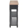 Black engineered wood console table 110x30x76cm by vidaXL, console tables - Ref: Foro24-354327, Price: 187,88 €, Discount: %
