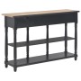 Black engineered wood console table 110x30x76cm by vidaXL, console tables - Ref: Foro24-354327, Price: 190,70 €, Discount: %
