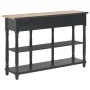 Black engineered wood console table 110x30x76cm by vidaXL, console tables - Ref: Foro24-354327, Price: 187,88 €, Discount: %
