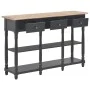 Black engineered wood console table 110x30x76cm by vidaXL, console tables - Ref: Foro24-354327, Price: 187,88 €, Discount: %