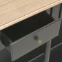 Black engineered wood console table 110x30x76cm by vidaXL, console tables - Ref: Foro24-354327, Price: 187,88 €, Discount: %