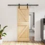 Puerta corredera con herrajes madera maciza de pino 70x210 cm by vidaXL, Doors - Ref: Foro24-3202969, Price: 160,41 €, Discou...