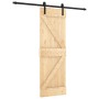 Sliding door with solid pine wood hardware 70x210 cm by vidaXL, Doors - Ref: Foro24-3202983, Price: 155,74 €, Discount: %