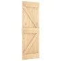 Sliding door with solid pine wood hardware 70x210 cm by vidaXL, Doors - Ref: Foro24-3202983, Price: 159,37 €, Discount: %