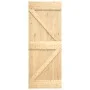 Sliding door with solid pine wood hardware 70x210 cm by vidaXL, Doors - Ref: Foro24-3202983, Price: 159,37 €, Discount: %