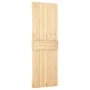 Sliding door with solid pine wood hardware 70x210 cm by vidaXL, Doors - Ref: Foro24-3202983, Price: 159,37 €, Discount: %