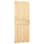 Sliding door with solid pine wood hardware 85x210 cm by vidaXL, Doors - Ref: Foro24-3203021, Price: 191,35 €, Discount: %