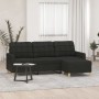 3-Sitzer-Sofa mit schwarzem Stoffhocker 180 cm von vidaXL, Sofas - Ref: Foro24-3201005, Preis: 321,75 €, Rabatt: %