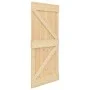 Sliding door with solid pine wood hardware 80x210 cm by vidaXL, Doors - Ref: Foro24-3057587, Price: 381,49 €, Discount: %