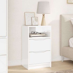 Mesa de Noche brillante 40 x 30 x 467 cm Madera contrachapada