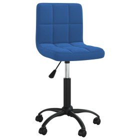 Silla de comedor giratoria de terciopelo azul Silla de comedor giratoria de terciopelo azul