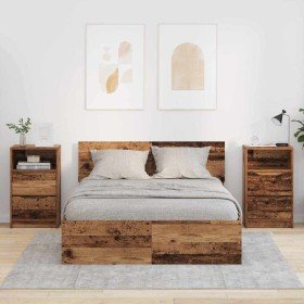 Mesas de noche con cajón 2 pcs Madera Vieja 40 x 30 x 467 cm en Mesitas de noche | Comprar online en Foro24