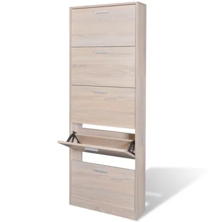 Mueble zapatero color roble con 5 compartimentos by vidaXL, Shoe racks and shoe organizers - Ref: Foro24-241241, Price: 132,3...