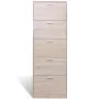 Mueble zapatero color roble con 5 compartimentos by vidaXL, Shoe racks and shoe organizers - Ref: Foro24-241241, Price: 132,3...