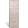 Schuhschrank in Eichenholzfarbe mit 5 Fächern. von vidaXL, Schuhregale und Schuhorganisatoren - Ref: Foro24-241241, Preis: 14...