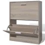 Oak colored shoe cabinet with 2 compartments by vidaXL, Shoe racks and shoe organizers - Ref: Foro24-241243, Price: 74,29 €, ...