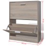 Oak colored shoe cabinet with 2 compartments by vidaXL, Shoe racks and shoe organizers - Ref: Foro24-241243, Price: 64,06 €, ...