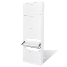 Mueble zapatero blanco con 5 compartimentos de vidaXL, Zapateros y organizadores de calzado - Ref: Foro24-241240, Precio: 122...