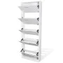White shoe cabinet with 5 compartments by vidaXL, Shoe racks and shoe organizers - Ref: Foro24-241240, Price: 122,62 €, Disco...