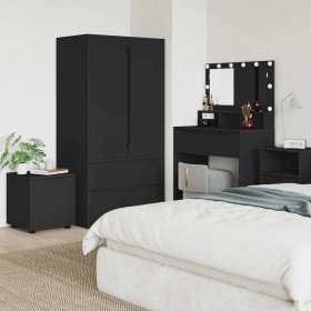 Gabinete de Baño Negro 40,5 x 40 x 44 cm Madera contrachapada en Taquillas y armarios de almacenamiento | Comprar online en Foro