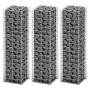 Galvanized wire gabion wall baskets 25x25x100 3 units by vidaXL, fence panels - Ref: Foro24-141045, Price: 45,57 €, Discount: %