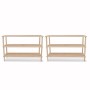 3-tier shoe rack, 2 units, solid fir wood by vidaXL, Shoe racks and shoe organizers - Ref: Foro24-241065, Price: 42,13 €, Dis...