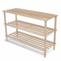 3-tier shoe rack, 2 units, solid fir wood by vidaXL, Shoe racks and shoe organizers - Ref: Foro24-241065, Price: 42,13 €, Dis...