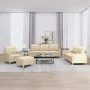 Set of sofas with 4 cream fabric cushions by vidaXL, Sofas - Ref: Foro24-3201252, Price: 628,20 €, Discount: %