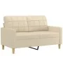 Set of sofas with 4 cream fabric cushions by vidaXL, Sofas - Ref: Foro24-3201252, Price: 628,20 €, Discount: %