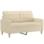 Set Sofas mit Kissen 4 Stück cremefarbener Stoff von vidaXL, Sofas - Ref: Foro24-3201252, Preis: 606,74 €, Rabatt: %