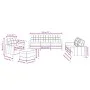 Set of sofas with 4 cream fabric cushions by vidaXL, Sofas - Ref: Foro24-3201252, Price: 628,20 €, Discount: %