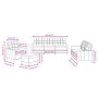 Set Sofas mit Kissen 4 Stück cremefarbener Stoff von vidaXL, Sofas - Ref: Foro24-3201252, Preis: 606,74 €, Rabatt: %