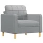 Set Sofas mit Kissen 4 Stück hellgrauer Stoff von vidaXL, Sofas - Ref: Foro24-3201250, Preis: 627,13 €, Rabatt: %